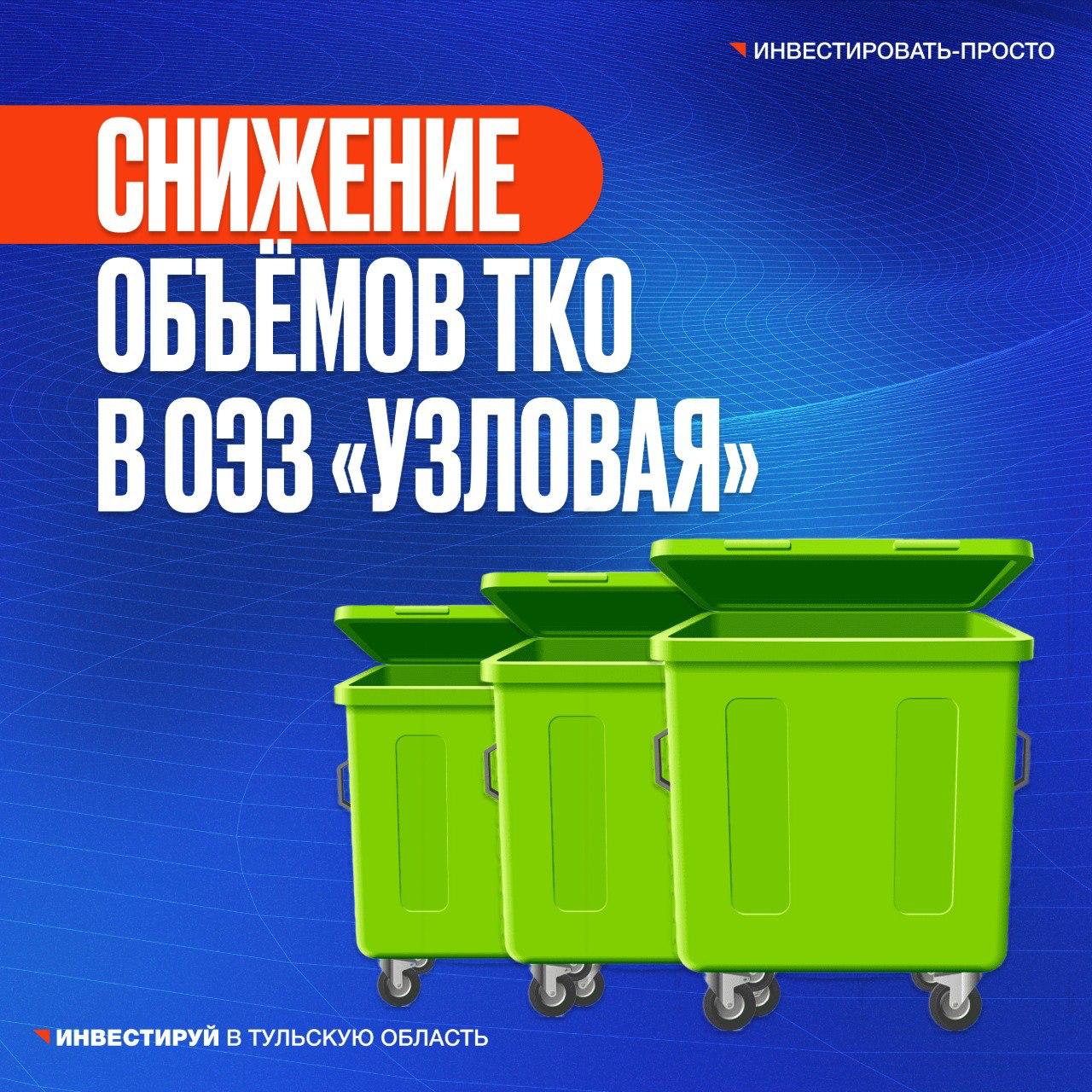 Корпорация развития Тульской области сократила объём образования твердых коммунальных отходов в ОЭЗ 